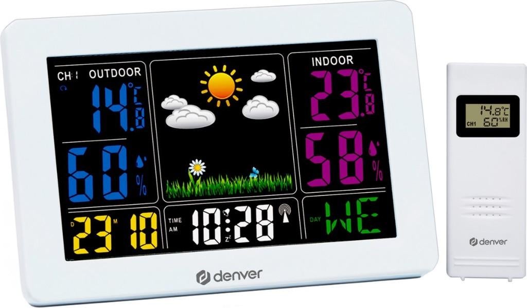 Denver Weerstation WS-540 met binnen- en buitentemperatuur, Audio, Tv en Foto, Weerstations en Barometers, Ophalen of Verzenden