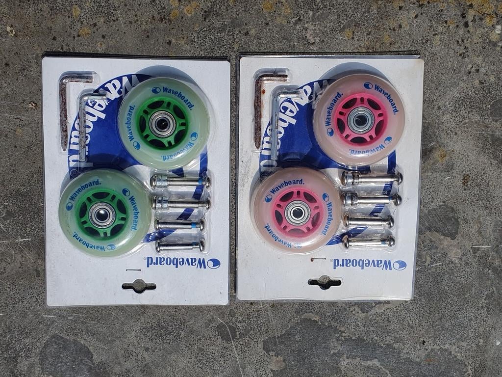 Waveboard wielen set - Nieuw (groen & roze), Ophalen of Verzenden, Nieuw, Waveboard