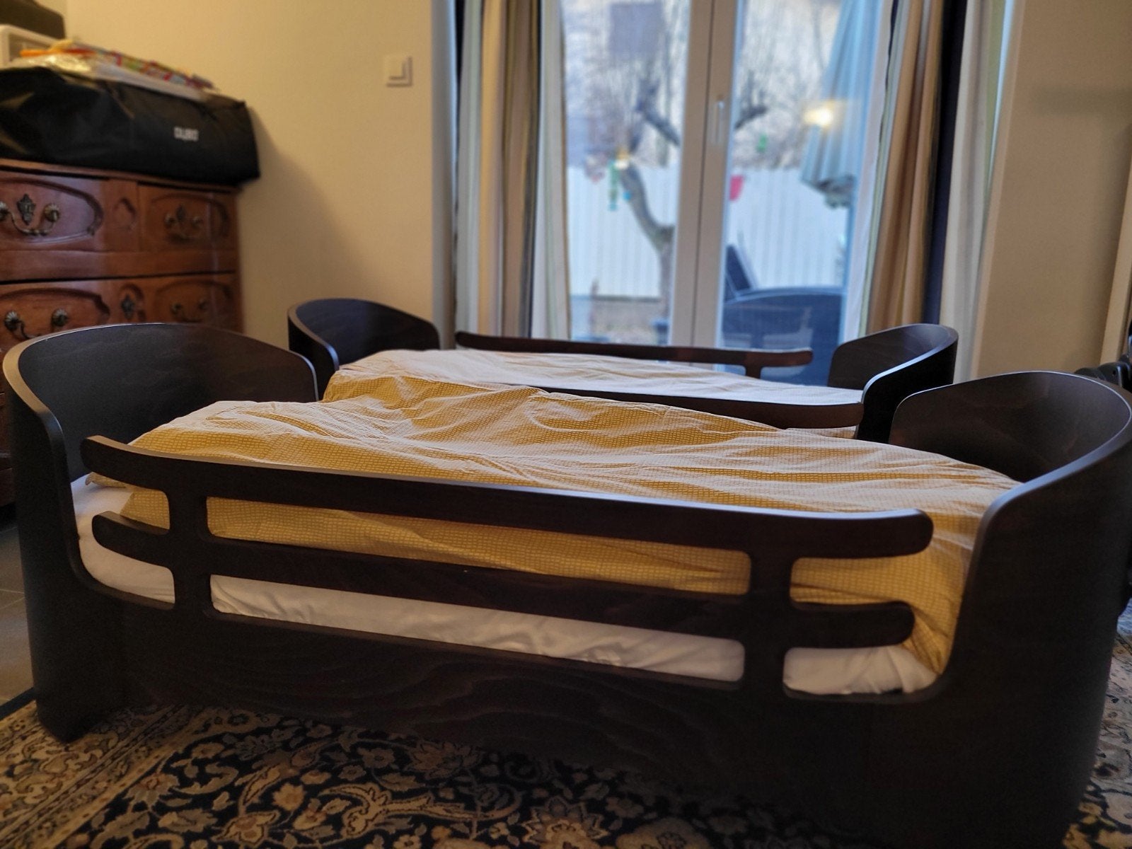 Leander Classic Junior Bed - Donkerbruin, Ophalen, Gebruikt, Ledikant