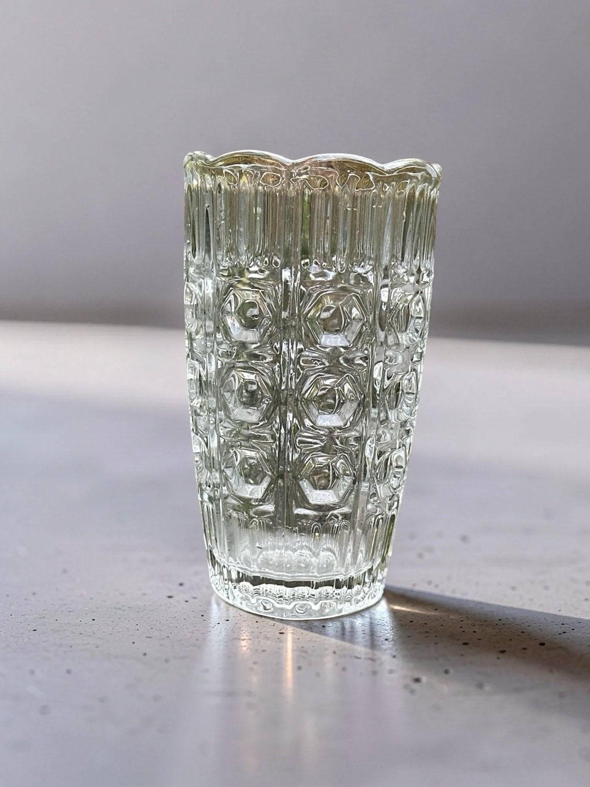 Vintage Fidenza Vetraria persglazen vaas 'Iris Lens', Antiek en Kunst, Ophalen of Verzenden
