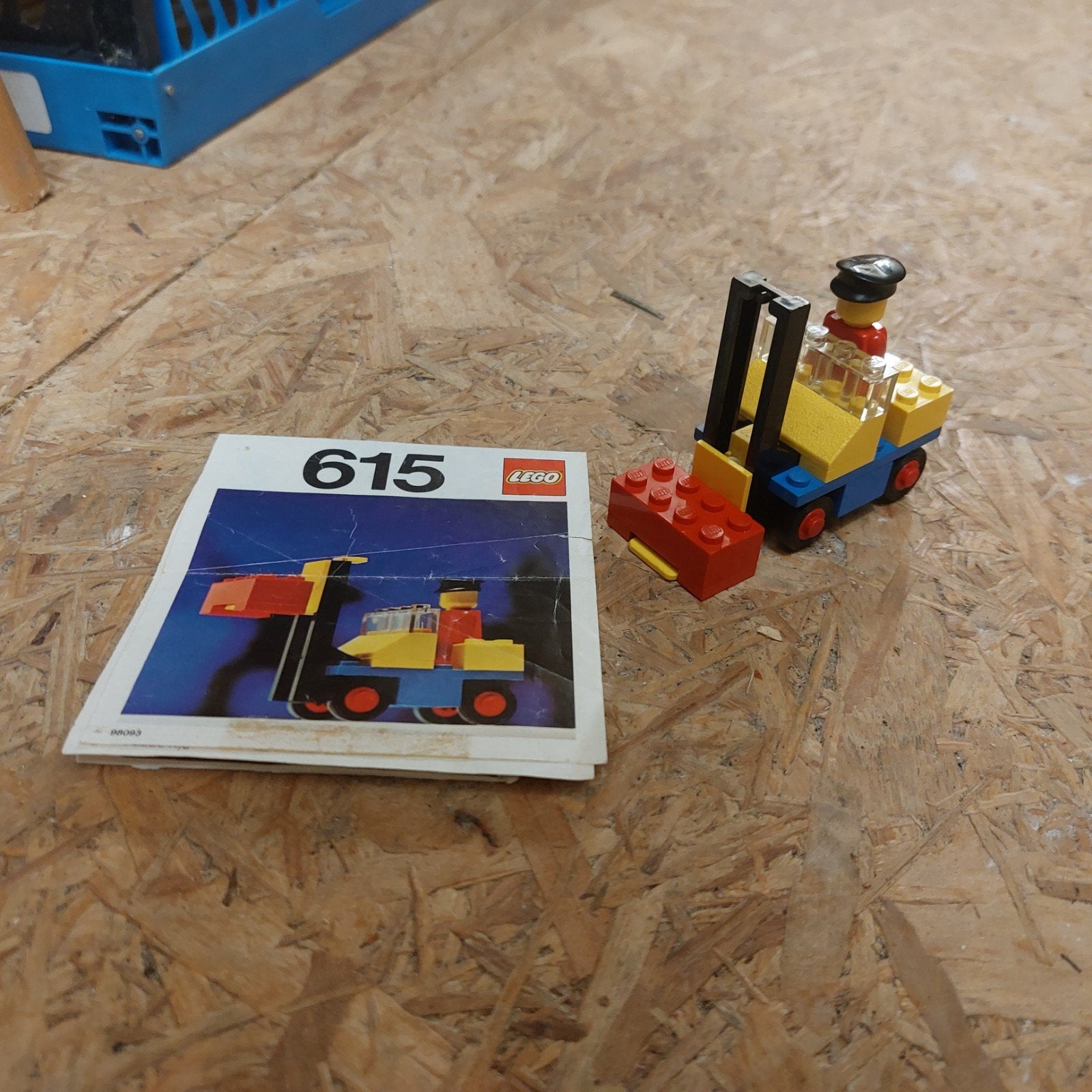 Lego 615 Vorkheftruck met instructies, Ophalen of Verzenden
