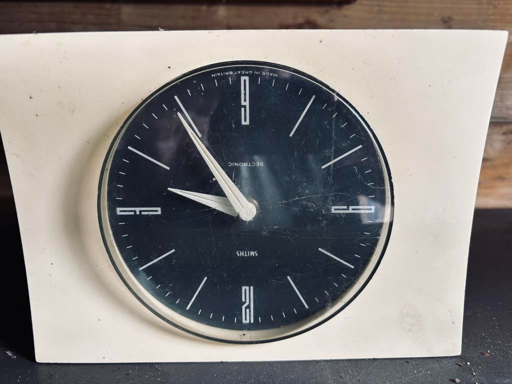 Vintage Smiths Sectronic Klok - Made in Great Britain, Ophalen of Verzenden, Zo goed als nieuw, Wandklok