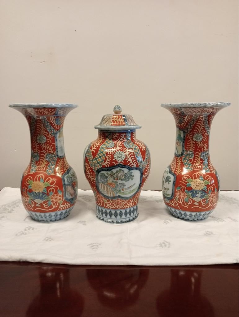 Antieke porselein servicesset p.regout Imari-stijl, Antiek en Kunst, Ophalen of Verzenden