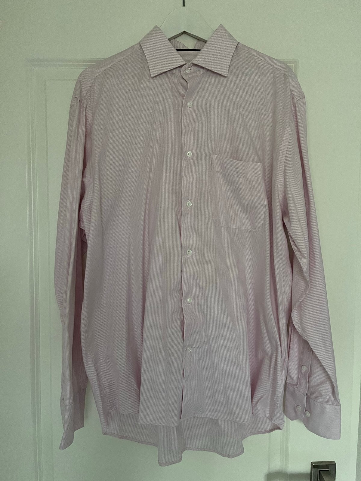 Adam Business overhemd, maat 43, lichtroze, easy iron, Kleding | Heren, Overhemden, Ophalen of Verzenden, Zo goed als nieuw, Roze