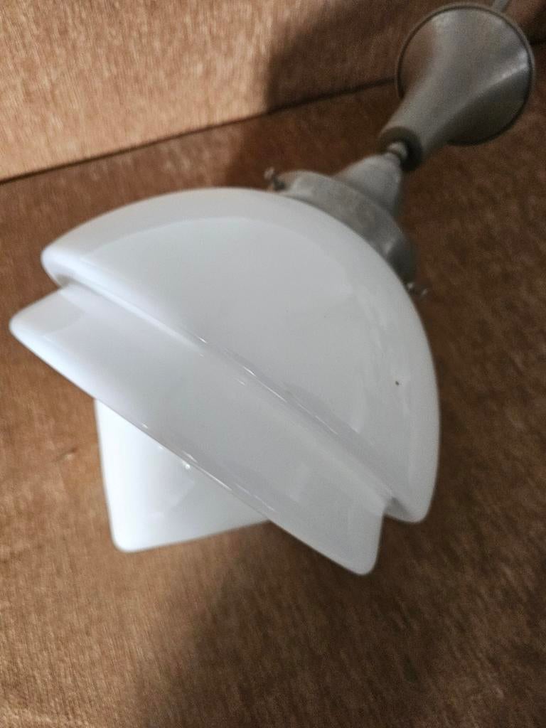 Gispen art deco plafondlamp, Ophalen, Gebruikt, Art deco, Glas