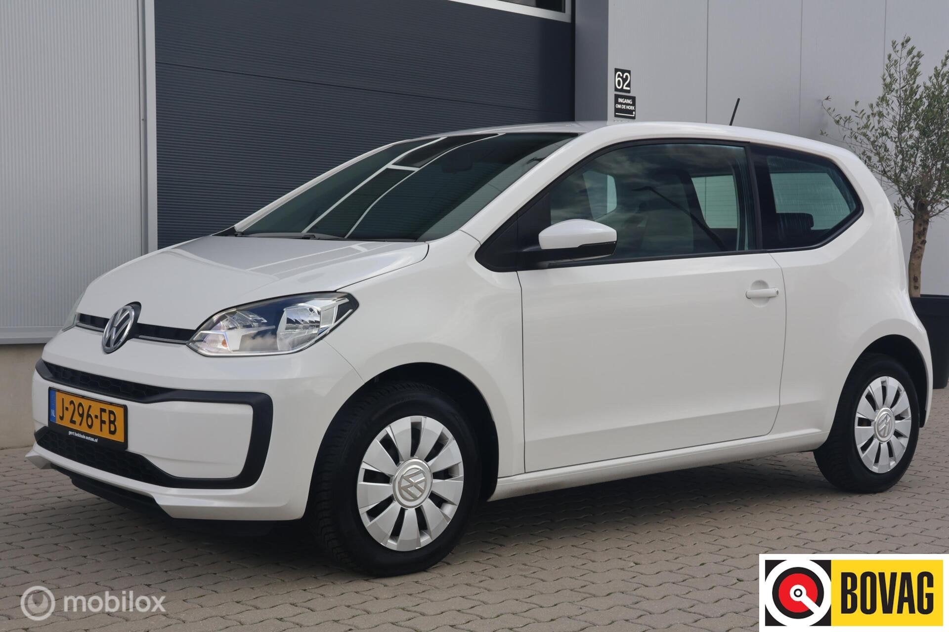 Volkswagen Up! 1.0 BMT I Airco I Bluetooth | Elektrische ram, Auto's, Volkswagen, Stof, Gebruikt, Met garantie (alle), Wit