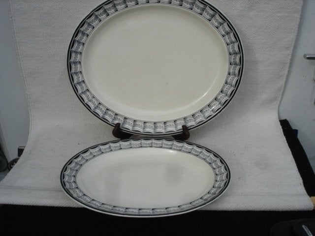 Zeldzame Wedgwood ' lag & Feather 'schotels 1850, Ophalen of Verzenden