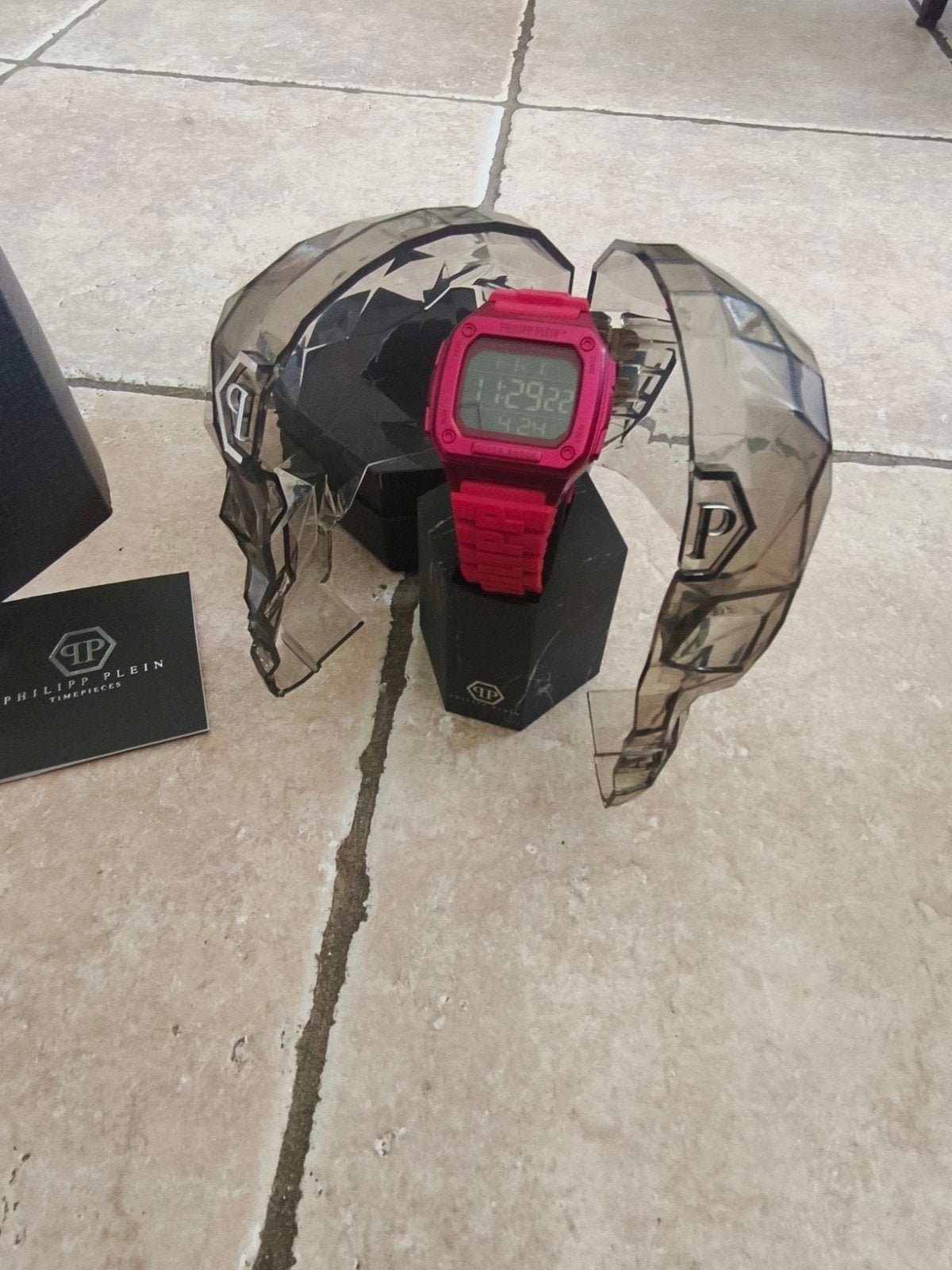 Philipp Plein Hyper $hock Dameshorloge Roze PWHAA0121 luxe, Ophalen of Verzenden, Nieuw, Polshorloge, Overige merken