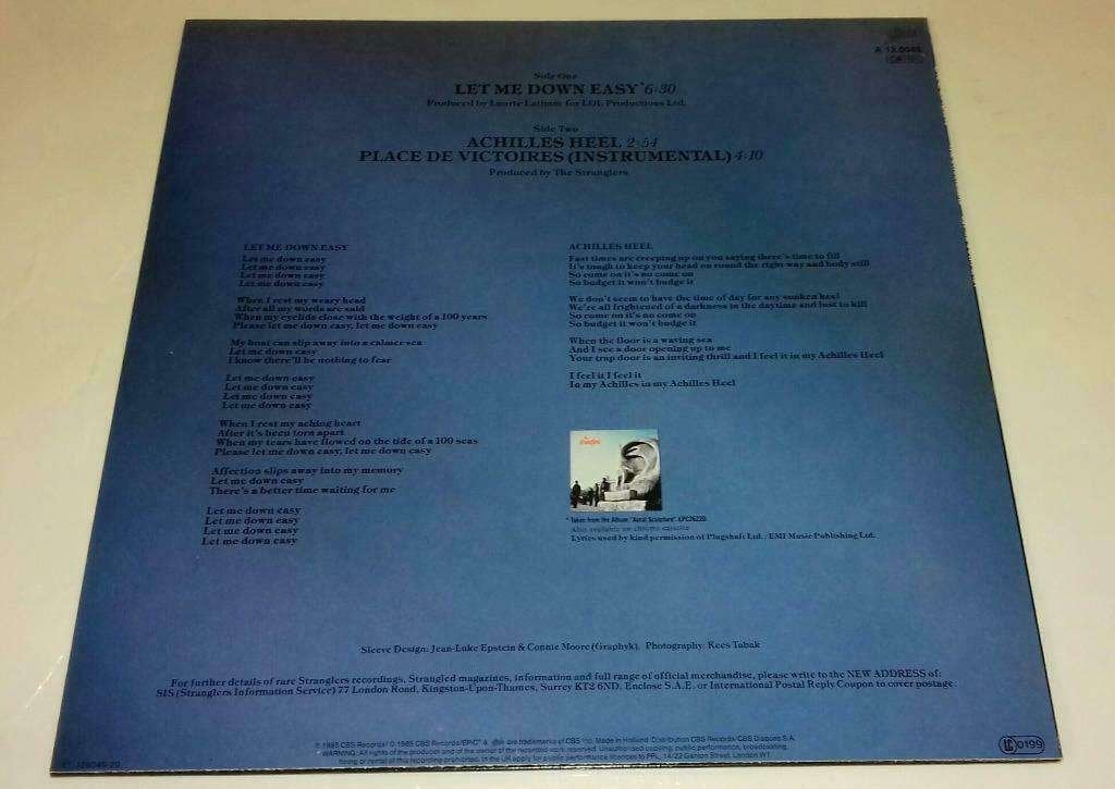 The Stranglers VINYL 12 inch Let me down easy Punk, 12 inch, Nieuw in verpakking, Poprock, Fotohoes