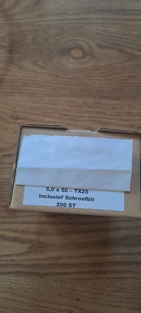 Schroef 5x50mm, Ophalen of Verzenden, Nieuw, Minder dan 50 mm, Schroeven