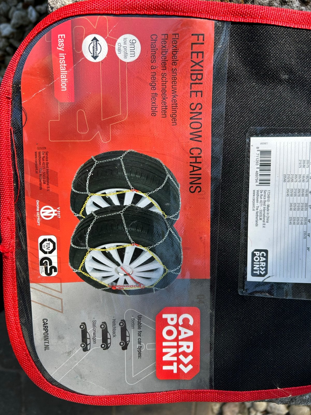 Carpoint Flexibele Sneeuwkettingen 9mm - Universeel, Ophalen of Verzenden, Nieuw