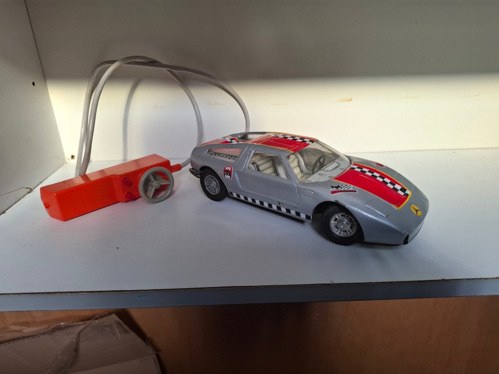 blikken Mercedes-Benz RC Auto met Afstandsbediening, Antiek en Kunst, Ophalen of Verzenden