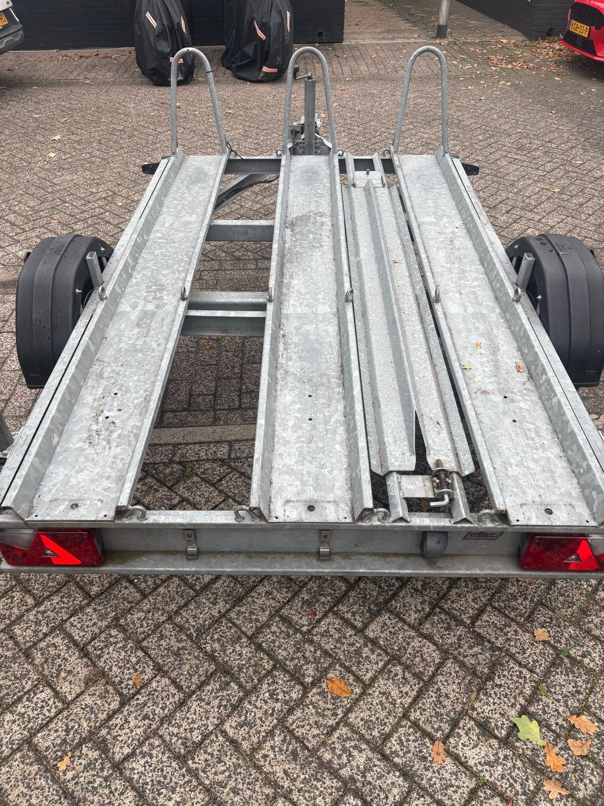 Motorfietsaanhanger voor 3 motoren - Gebruikt, Ophalen, Gebruikt