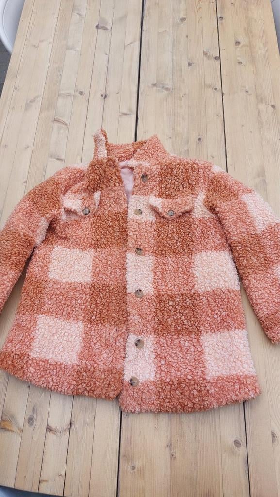 Hema tussenjas teddyjas geruit maat 146/152, Kinderen en Baby's, Kinderkleding | Maat 164, Gebruikt, Jongen of Meisje, Ophalen of Verzenden