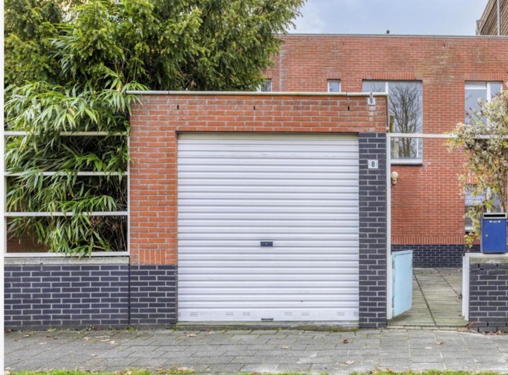 Witte Garage Roldeur , gedemonteerd, Gebruikt, Garagedeur, Ophalen of Verzenden, Metaal