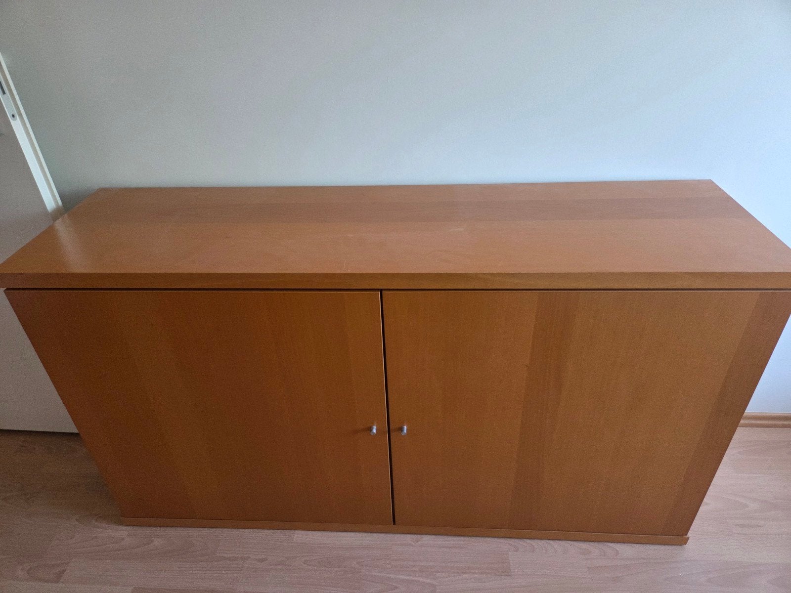 Lage kast/dressoir met 2 deuren en 2 planken, Ophalen, 100 tot 150 cm, 25 tot 50 cm, Gebruikt