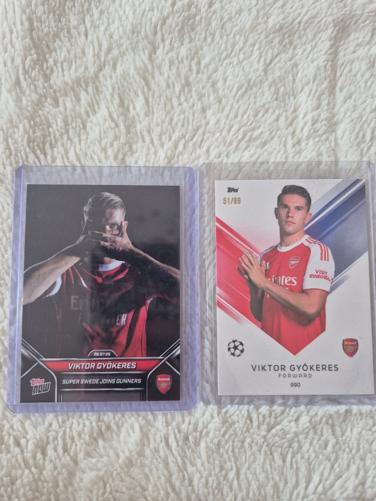 Gyokeres Topps /99 and Gyokeres Iconic Celebration, Ophalen of Verzenden, Nieuw, Buitenlandse clubs