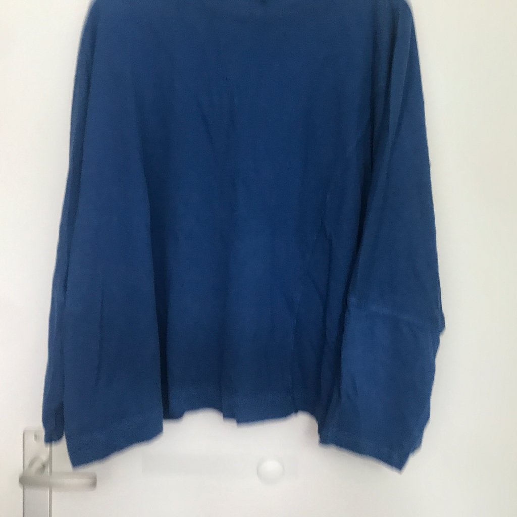 Oska blauw trui top hennep katoen mix maat 2 (XL), Verzenden, Zo goed als nieuw, Maat 46/48 (XL) of groter