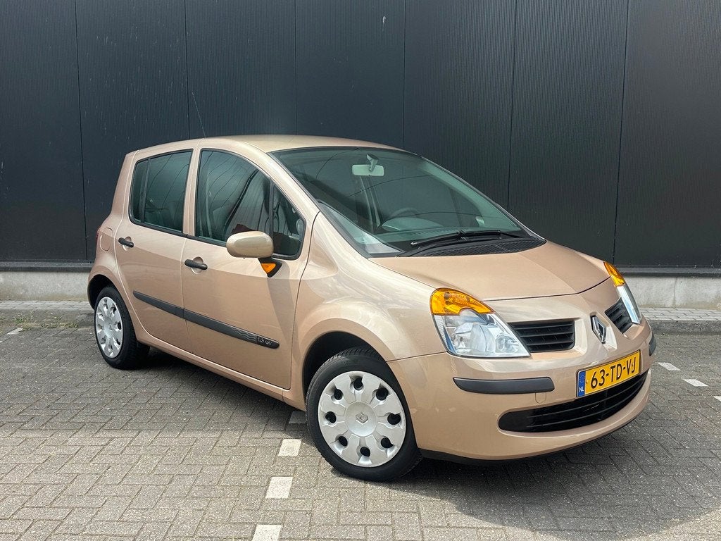 Renault Modus 1.6-16V Air Aut.* Airco* Apk 25.07.27* N.A.P.!, Auto's, Renault, Gebruikt, 4 cilinders, Beige, Origineel Nederlands