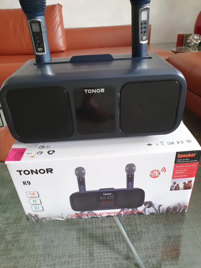 Tonor K9 Karaoke Set met 2 Microfoons en Bluetooth Speaker, Ophalen of Verzenden
