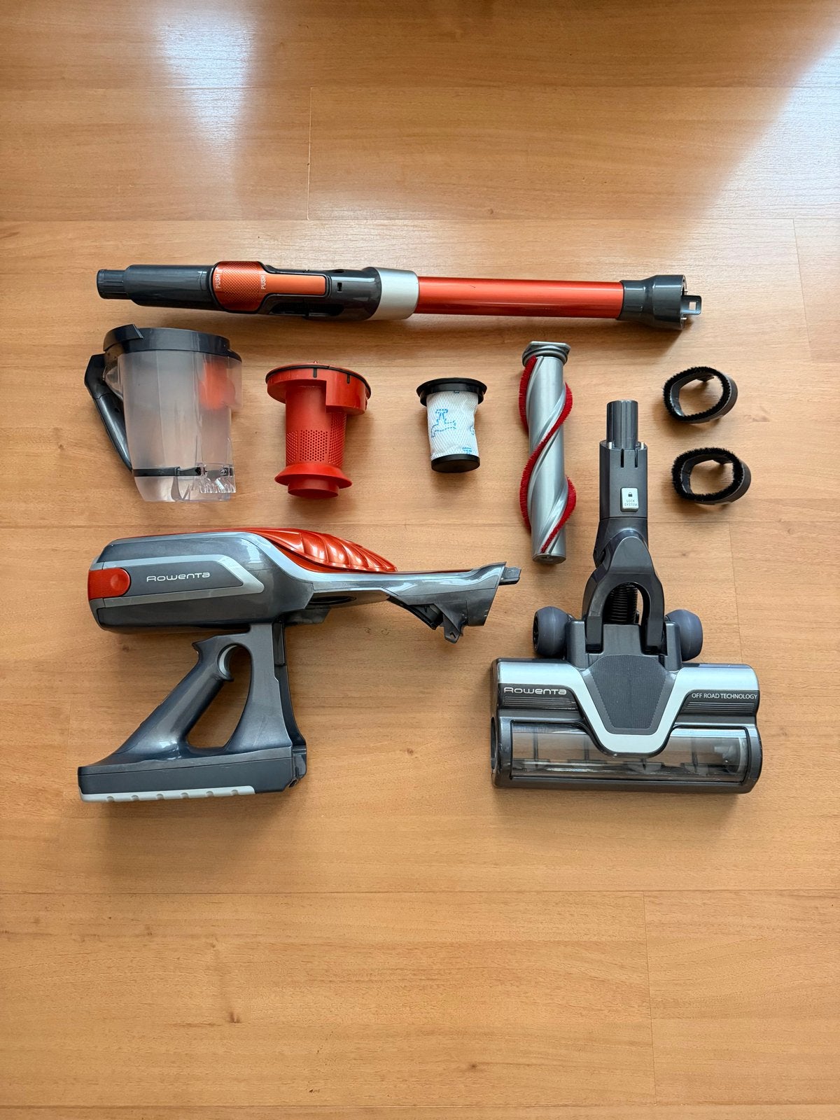 Rowenta AirForce Flex 760 steelstofzuiger met accessoires, Witgoed en Apparatuur, Rowenta, Draadloos, Ophalen of Verzenden, Reservoir