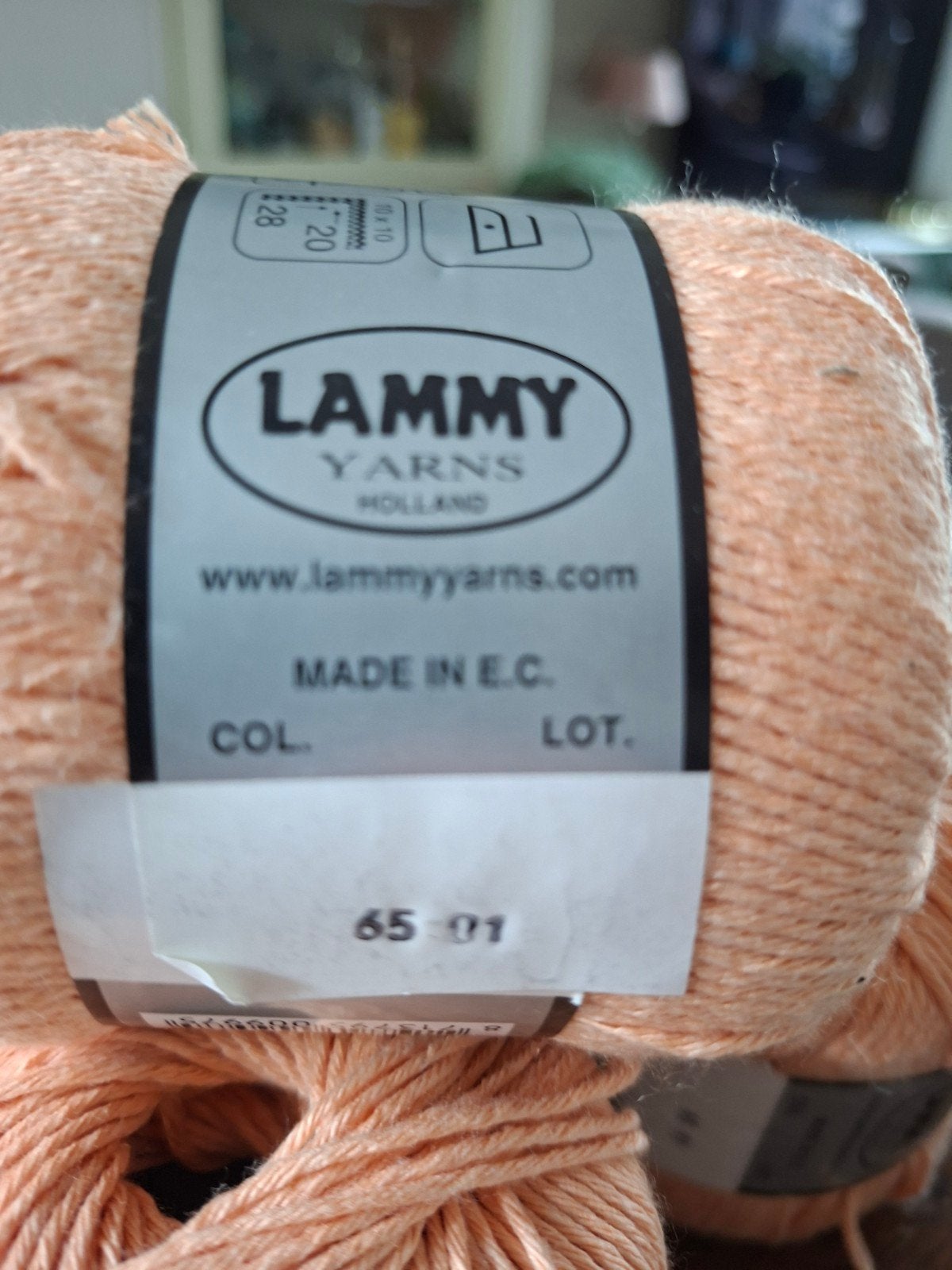10 bollen Lammy Yarns Pacific katoen/acryl lichtbalk, Hobby en Vrije tijd, Ophalen of Verzenden, Nieuw, Breien of Haken, Wol of Garen