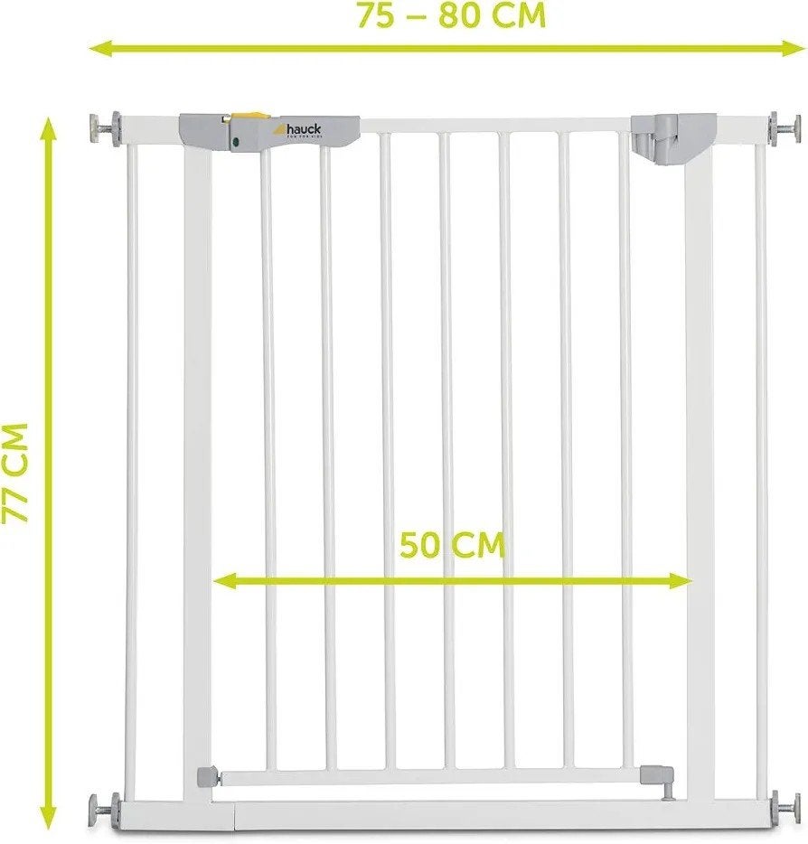 Hauck Veiligheidshekje met 2x 9cm verlengstuk, Kinderen en Baby's, Ophalen, Zo goed als nieuw, Klemhekje, Metaal of IJzer