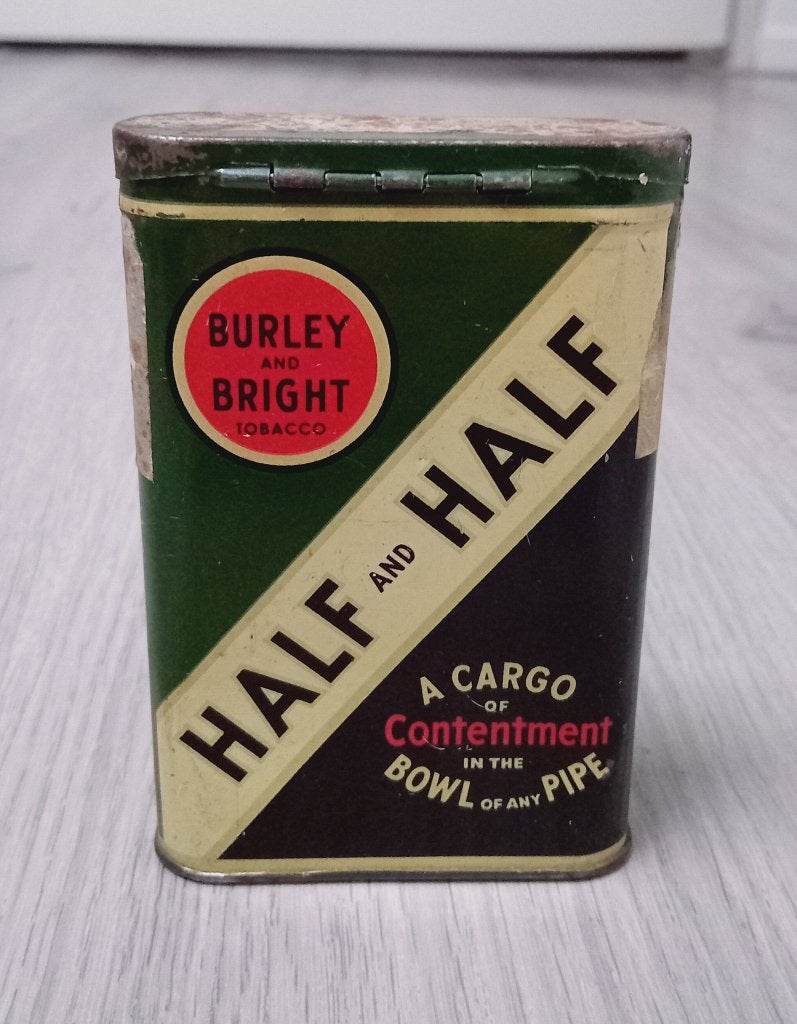 vintage burley en bright half&half tabak zakblik, Verzamelen, Verzenden, Overige