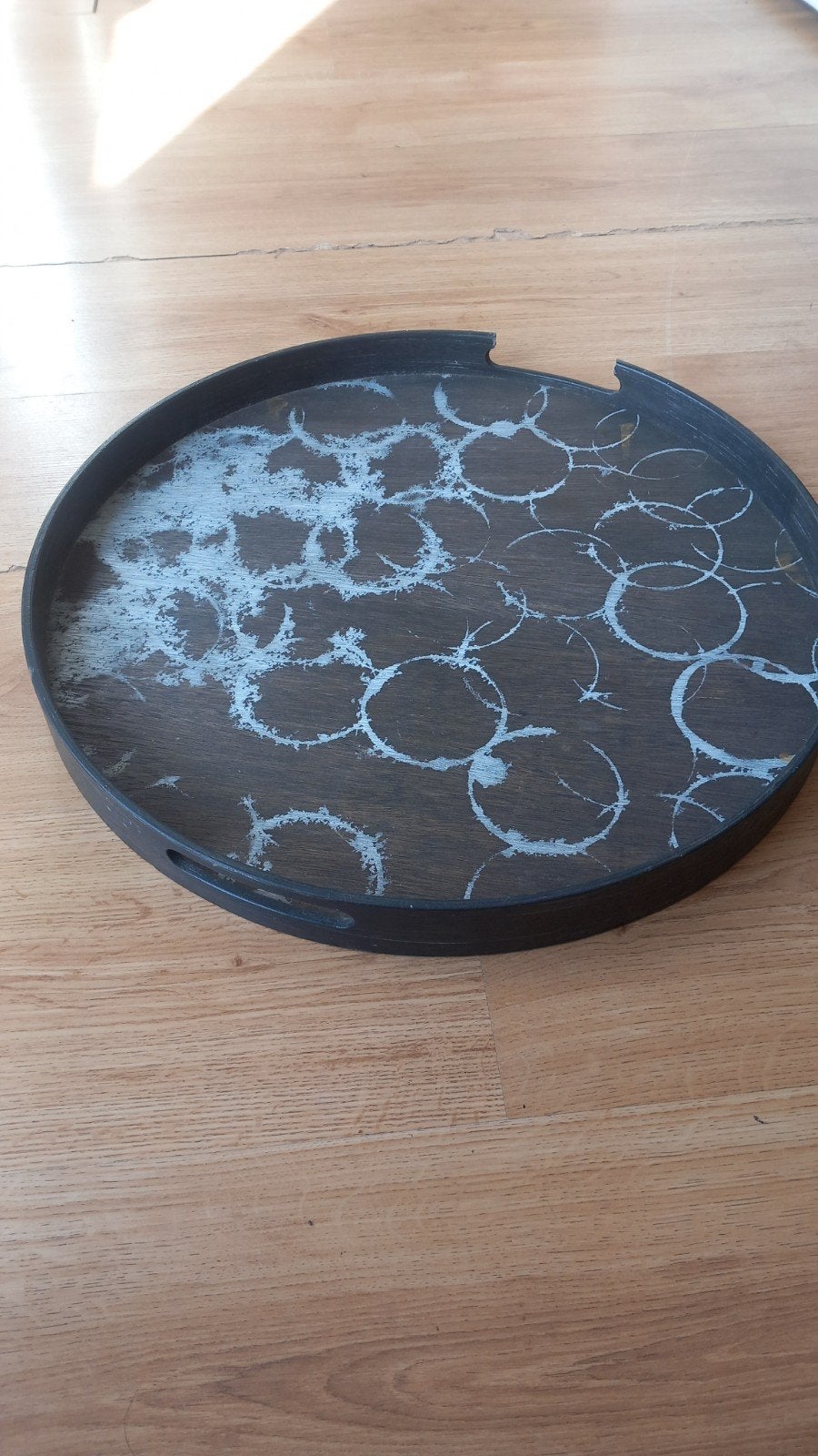 Groot rond dienblad - Gratis af te halen, Ophalen, Gebruikt, Met opstaande rand, Rond