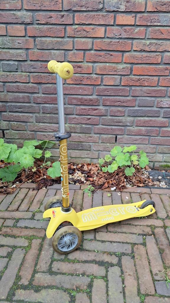 Micro Mini Step Geel - Gebruikt, Fietsen en Brommers, Steps, Ophalen of Verzenden, Gebruikt, Gewone step, Micro