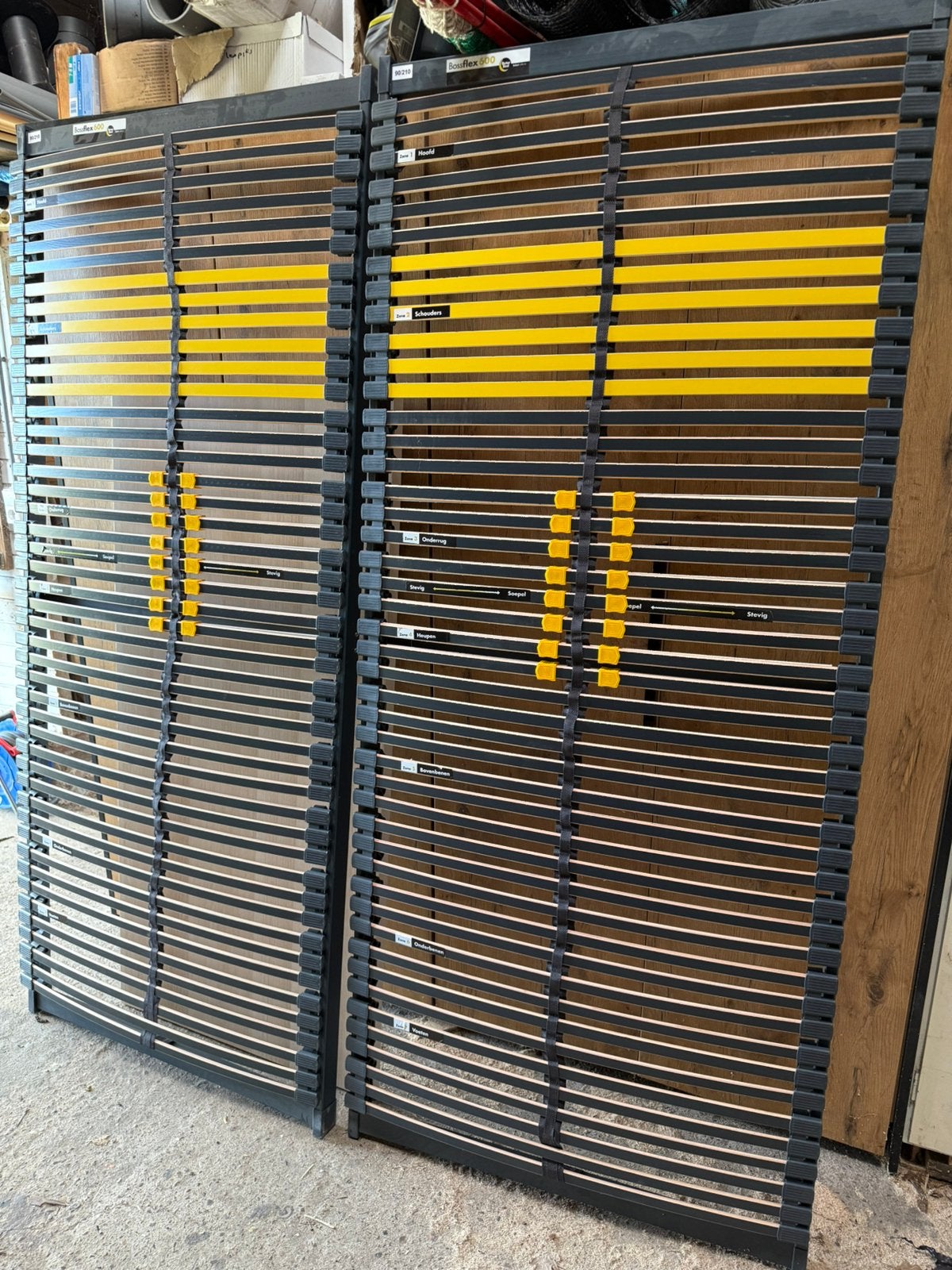 Lattenbodem Bossflex 600 vlak - 90x210, Ophalen, 90 cm, Eenpersoons, 210 cm