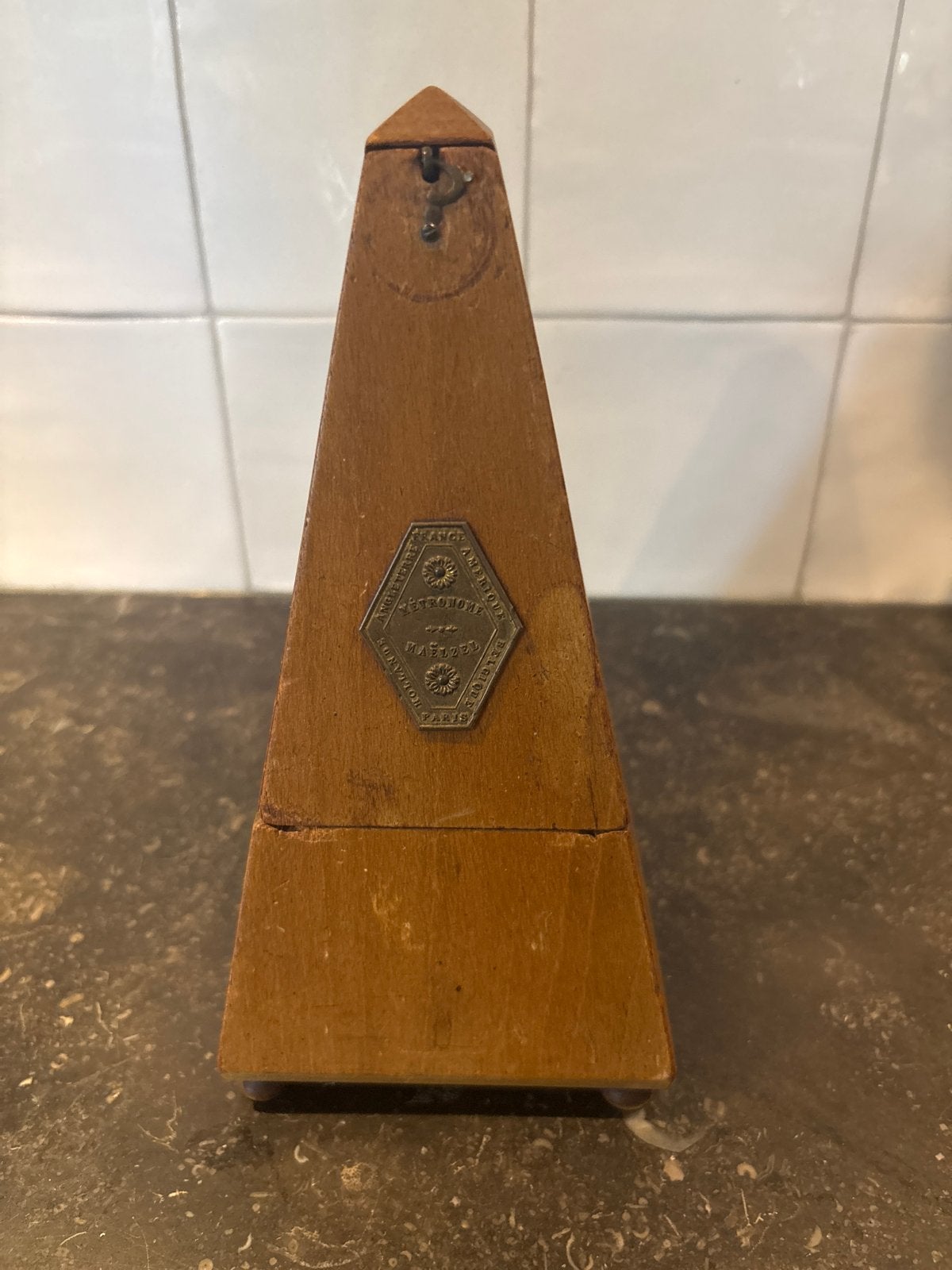 Antieke Franse Maelzel Metronoom (ca. 1925-1940), Ophalen of Verzenden, Gebruikt