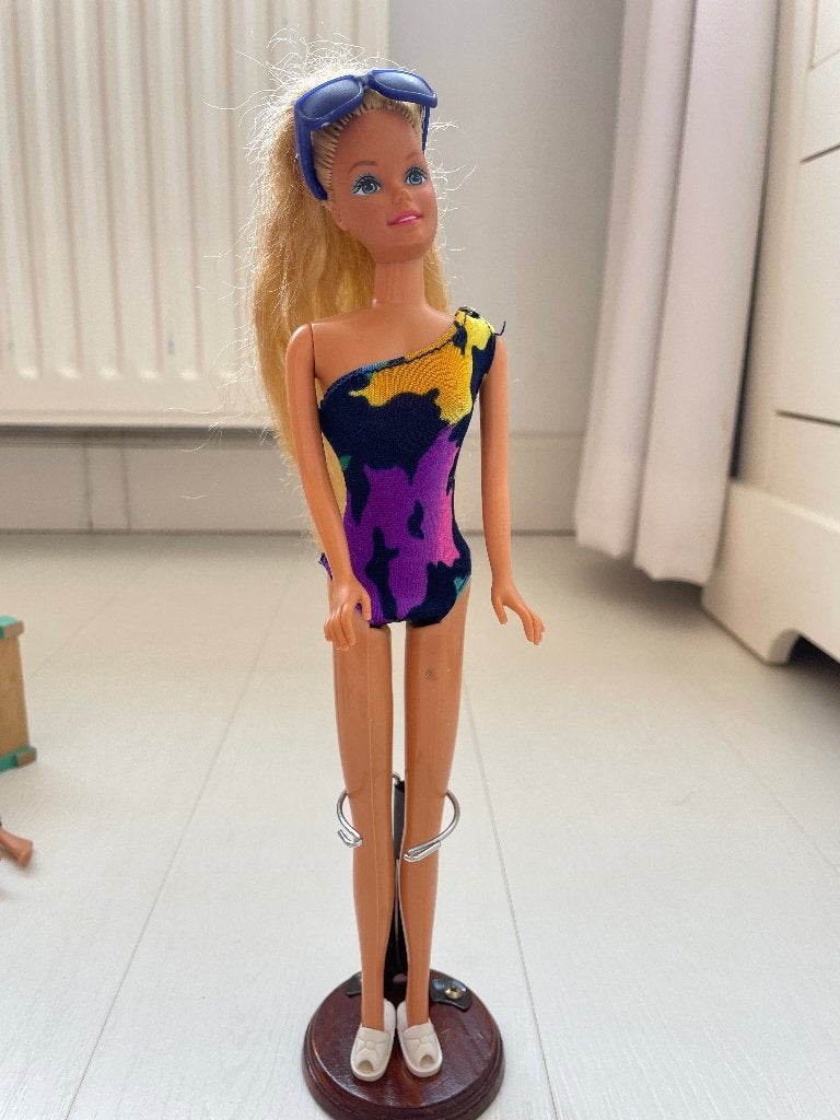 Barbie vintage badpak, Ophalen of Verzenden, Zo goed als nieuw, Pop