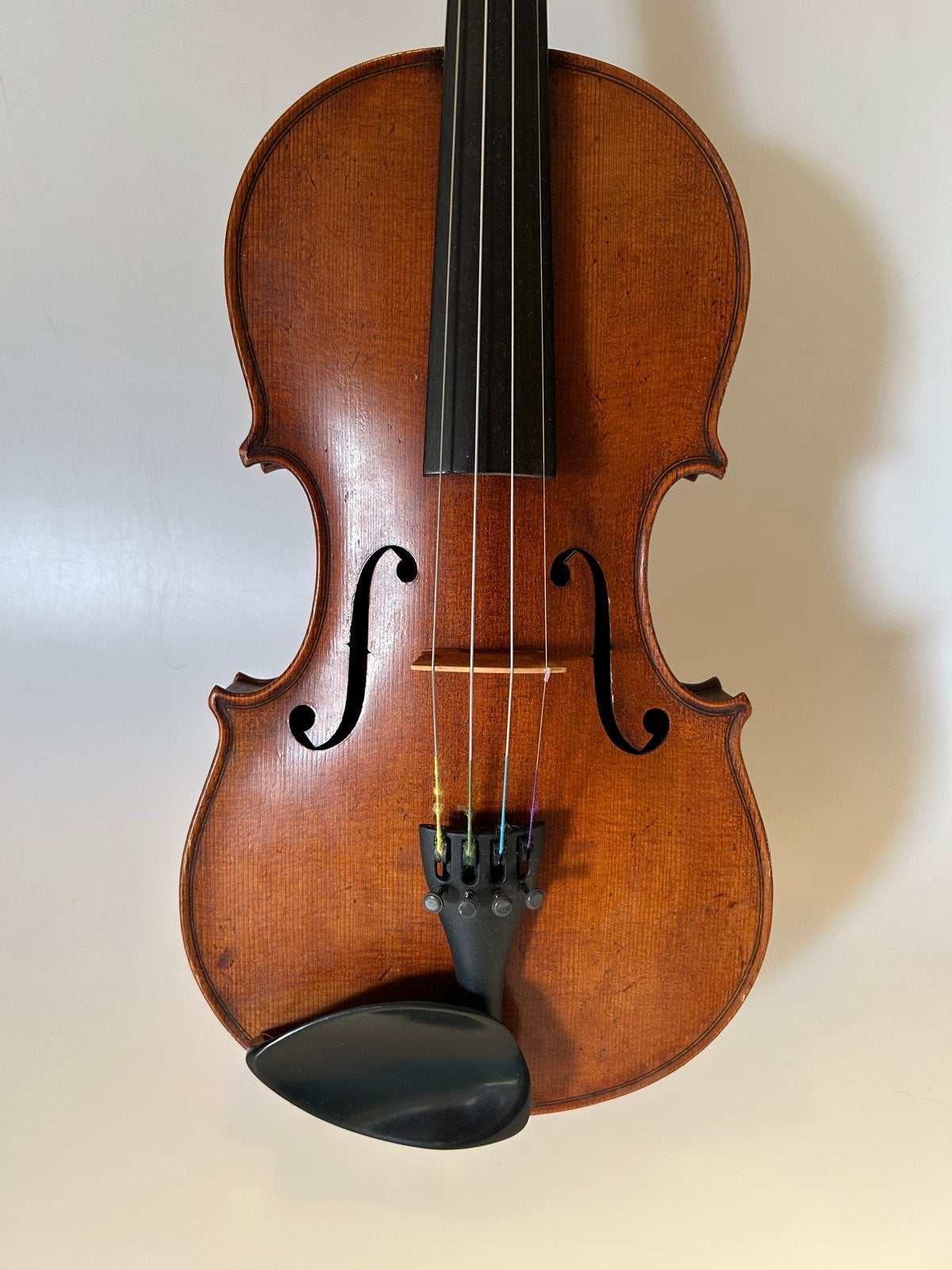 Duitse Viool 4/4 met Koffer en Taxatierapport, Muziek en Instrumenten, Strijkinstrumenten | Violen en Altviolen, Gebruikt, Viool