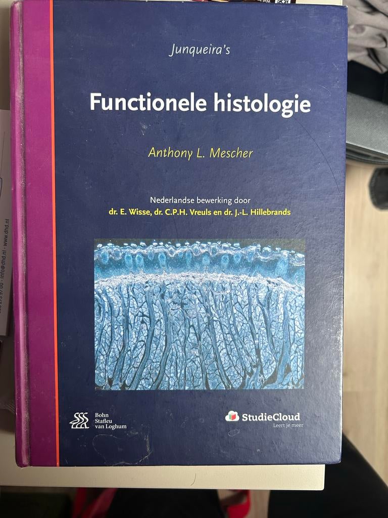 Junqueira's Functionele Histologie - Anthony L. Mescher, Boeken, Studieboeken en Cursussen, Verzenden, Beta, Gelezen, WO