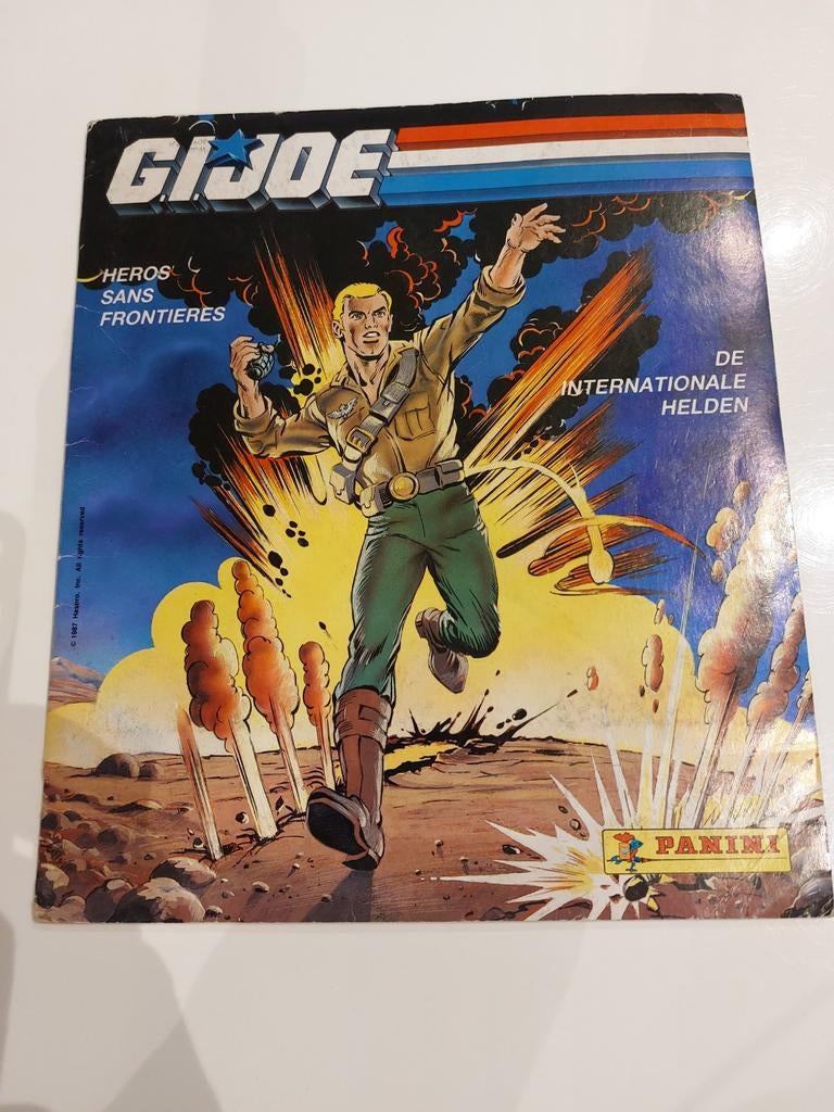 Panini G.I. Joe Plaatjesalbum - Compleet, Ophalen of Verzenden, Gebruikt, Stickers en Plaatjes