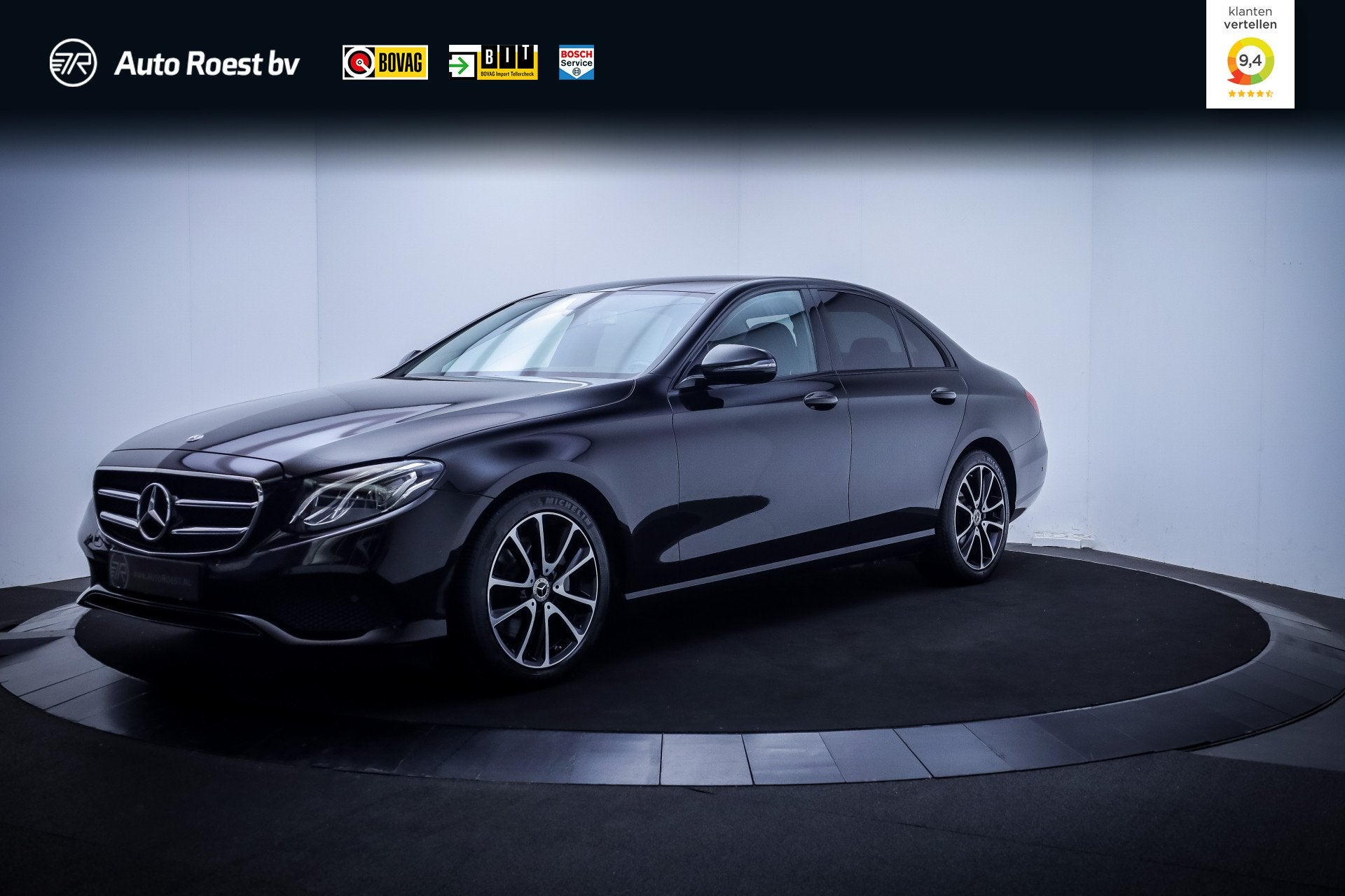 Mercedes-Benz E-Klasse 200 9G-Tr. AVANTGARDE FULL LED | CAME, Auto's, Gebruikt, Zwart, 4 cilinders, Zwart