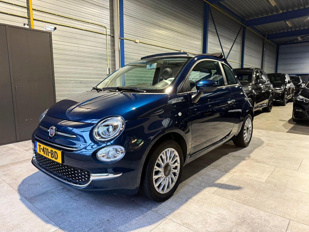 Fiat 500 C 1.0 Dolcevita Leder airco cruise Carplay, Stof, Cabriolet, Origineel Nederlands, Handgeschakeld