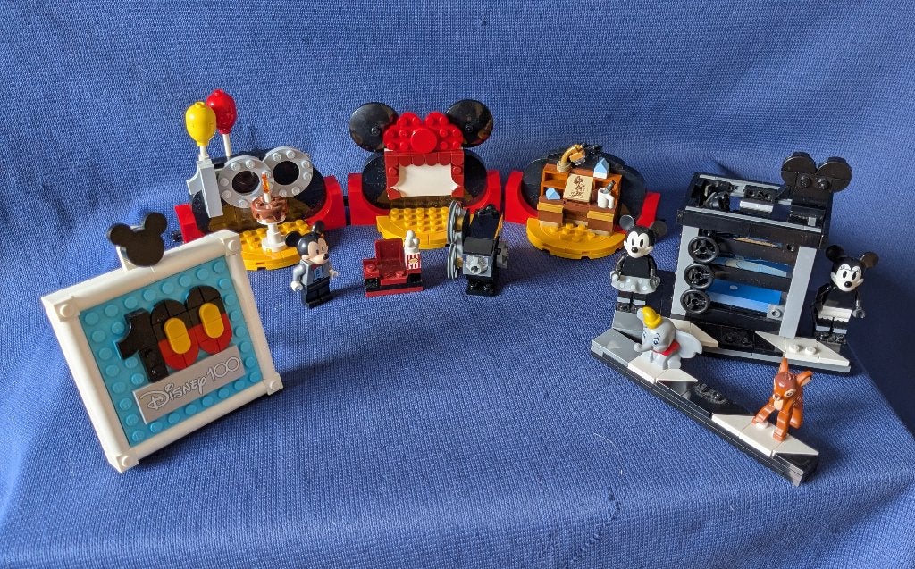 3x Lego Bouwsets 100 Jaar Disney: 43230 & 40600 & 43221, Lego, Ophalen of Verzenden, Zo goed als nieuw, Disney