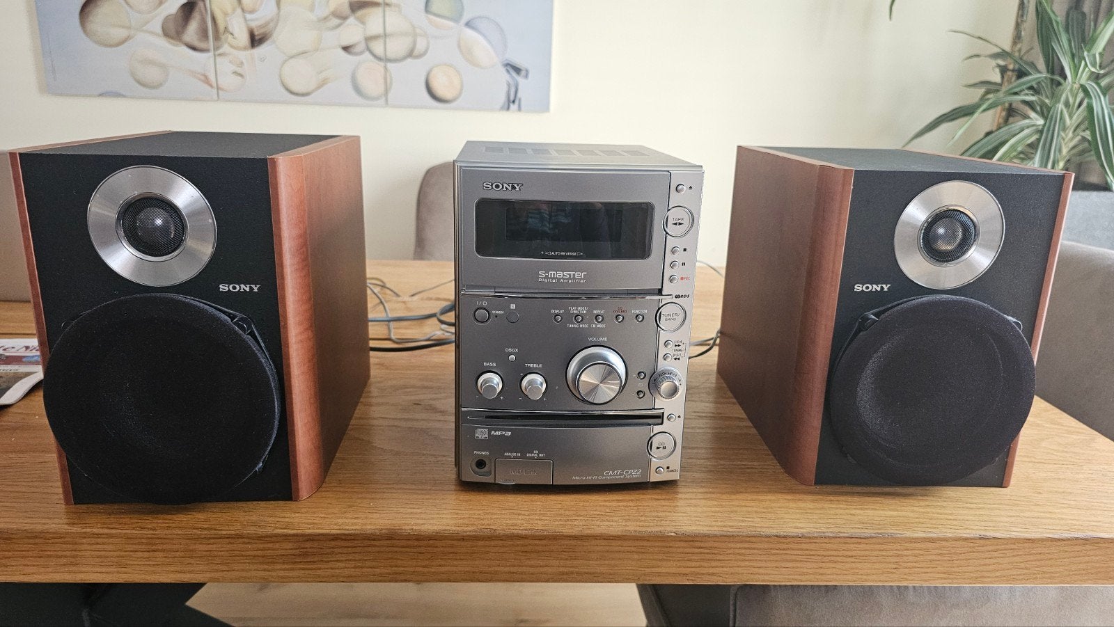 Sony Hifi Midiset CMT-CPZ2 met Speakers 2x 25W, Gebruikt, Ophalen of Verzenden, Tuner of Radio, Microset