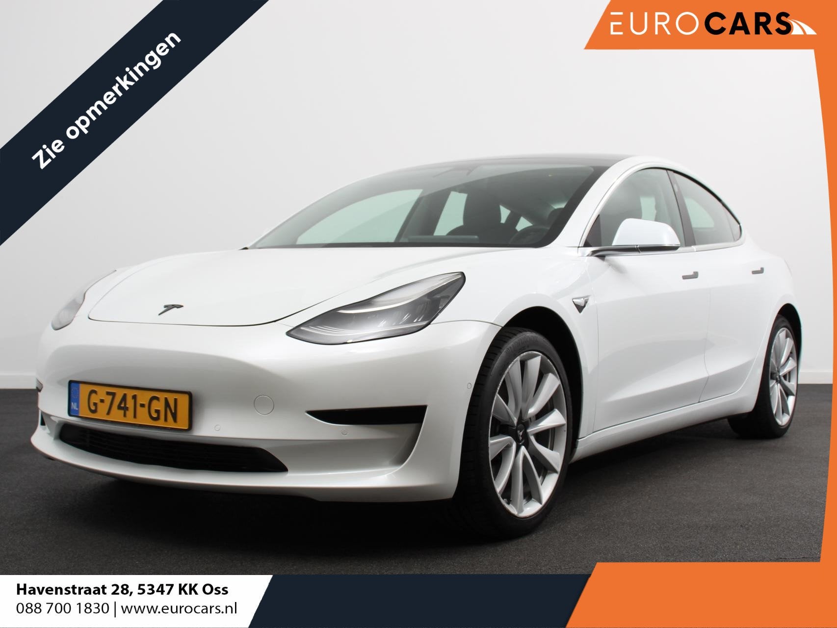 Tesla Model 3 RWD 60 kWh Standard Range Plus Read comments!, Automaat, Gebruikt, Wit, Origineel Nederlands