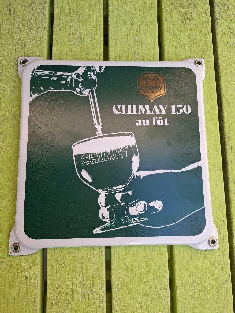 Emaillebord Chimay au fût, Ophalen of Verzenden, Nieuw, Reclamebord, Plaat of Schild, Overige merken