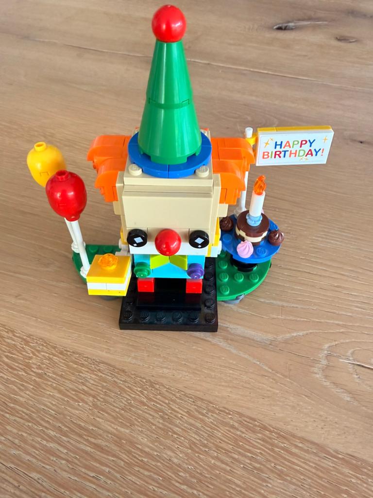 Lego BrickHeadz 40348 Verjaardagsclown, BrickHeadz, Lego, Ophalen of Verzenden, Zo goed als nieuw