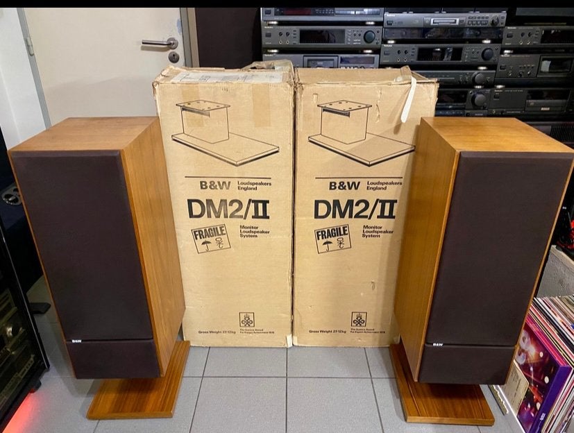 (B&W) DM2 MKII, Audio, Tv en Foto, Studiomonitor, Inclusief standaarden, Zo goed als nieuw, Bowers & Wilkins (B&W)