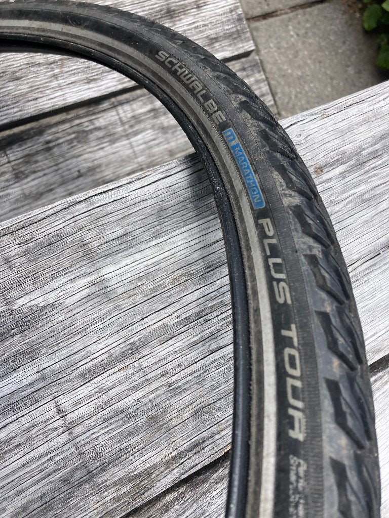Twee Schwalbe Marathon Plus Tour banden (28"x1,75/47-622), Ophalen, Gebruikt, Schwalbe, Rubber