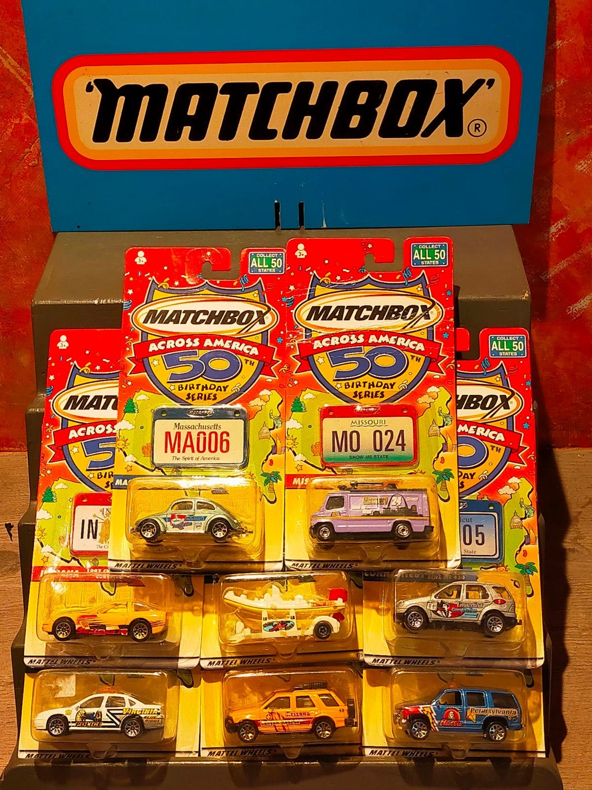 Matchbox 50 States across America modellen., Ophalen of Verzenden, Nieuw, Auto, Matchbox