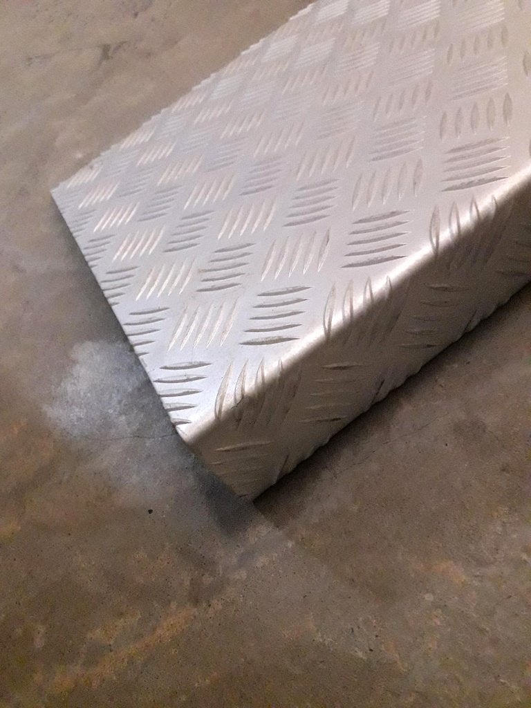 traanplaat / drempelhulp 120cm breed/7cm hoog, Ophalen, Zo goed als nieuw, Aluminium