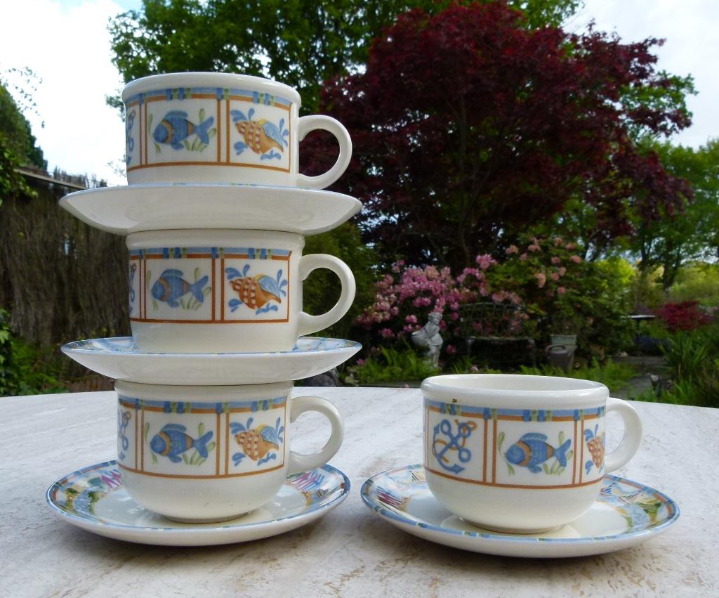 Johnson Bros SEASIDE Strand Breakfast Koppen en Schotels, Huis en Inrichting, Nieuw, Ophalen of Verzenden, Wedgwood, Kop(pen) en/of Schotel(s)