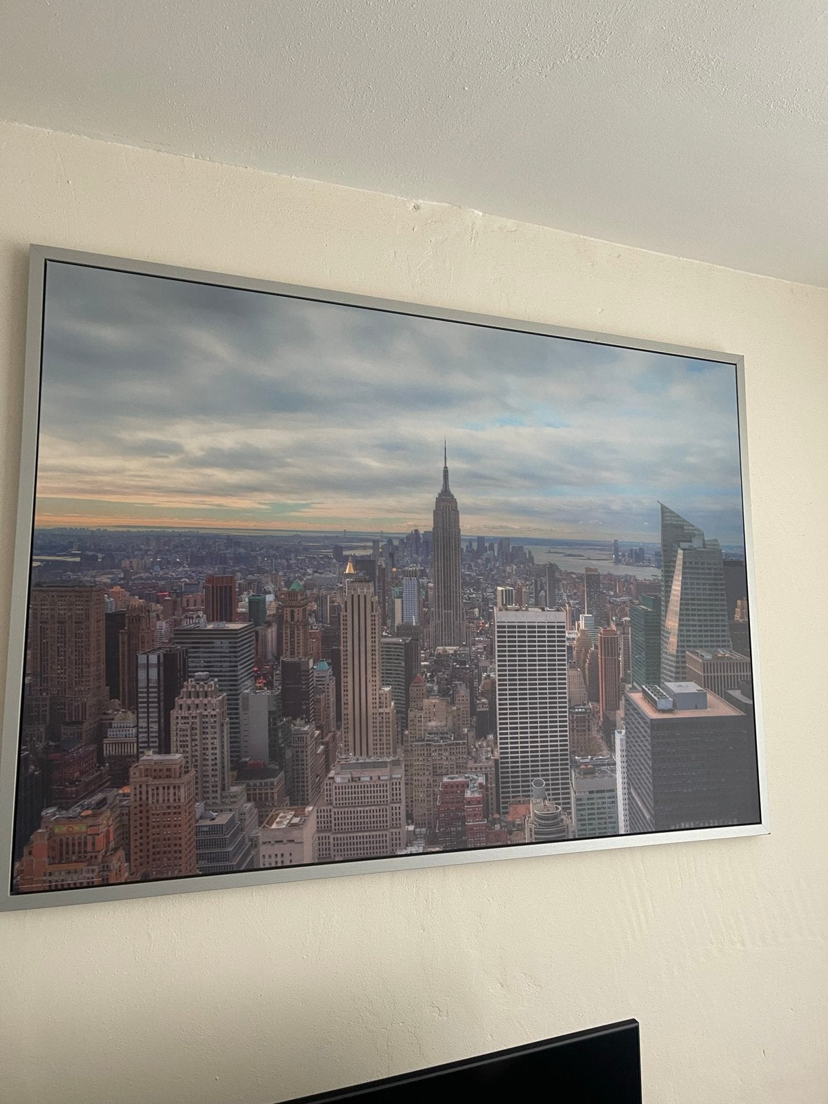 IKEA Grote New York City Skyline Canvas Print - Empire State, Ophalen, Gebruikt, 125 cm of meer, Print