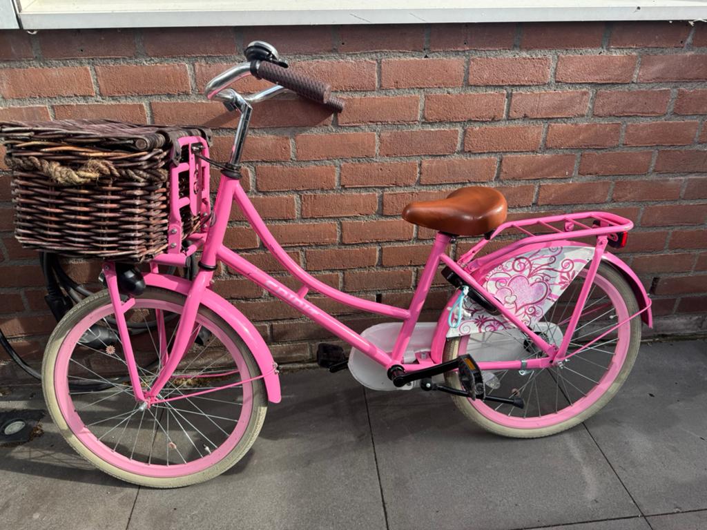 Meisjes fiets 22 inch, Ophalen, Zo goed als nieuw, 22 inch